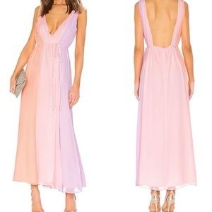 NEW Privacy Please Laurel Maxi Dress Pink Orange